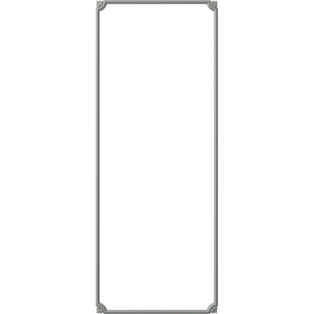 Ekena Millwork 28-in. W x 72-in. H Bradford Leaf Panel Moulding Kit Single Panel PMLKBR28X72A